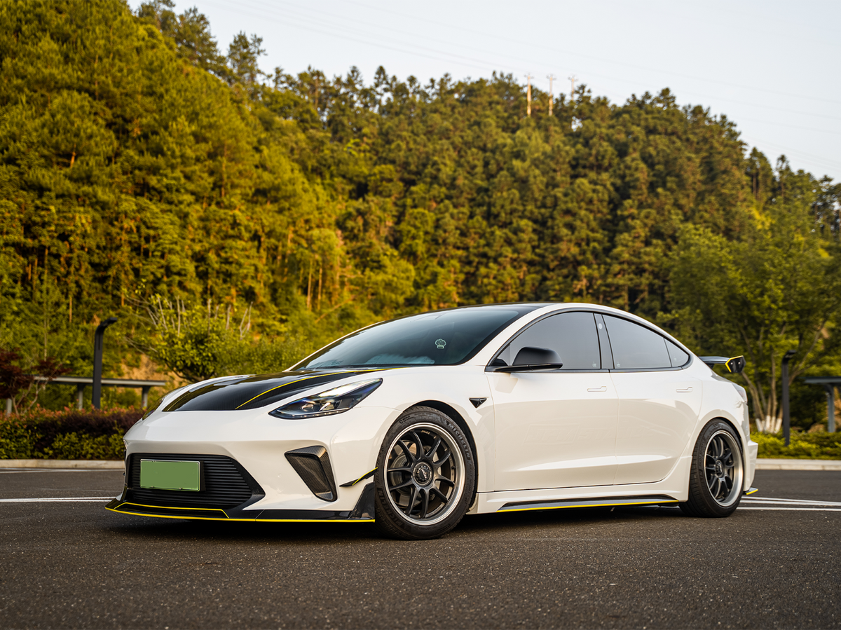 Robot "HACKER"  Narrow Body Front Bumper & Front Lip For Tesla Model 3