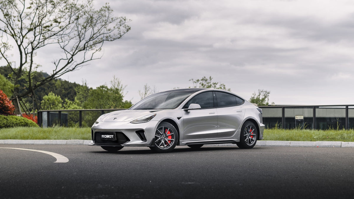 Robot "HACKER"  Narrow Body Front Bumper & Front Lip For Tesla Model 3