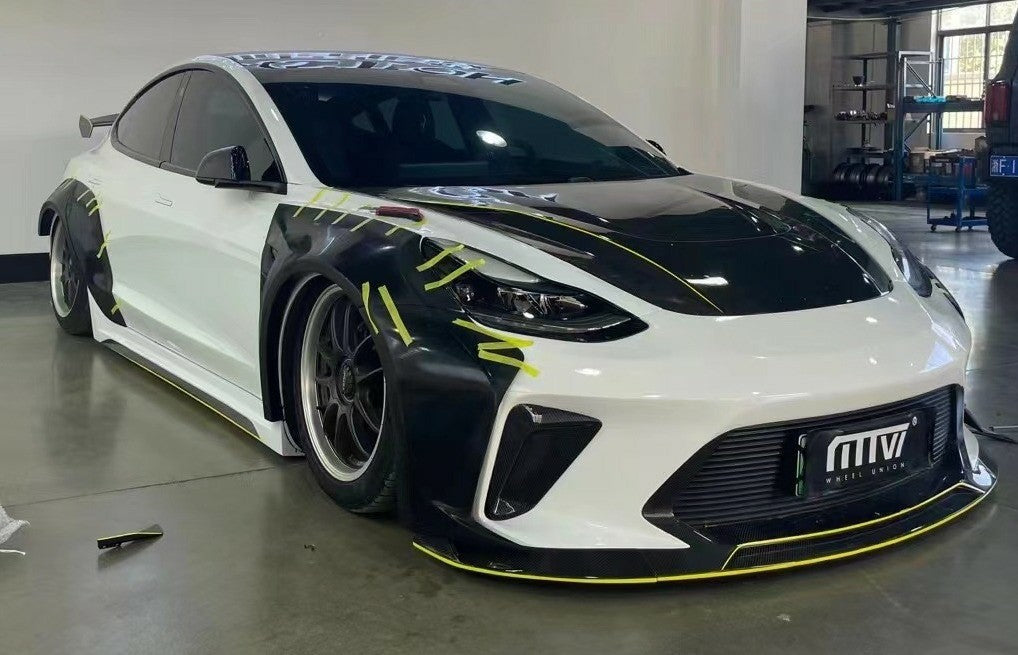 Robot "HACKER"  Widebody Full Body Kit For Tesla Model 3