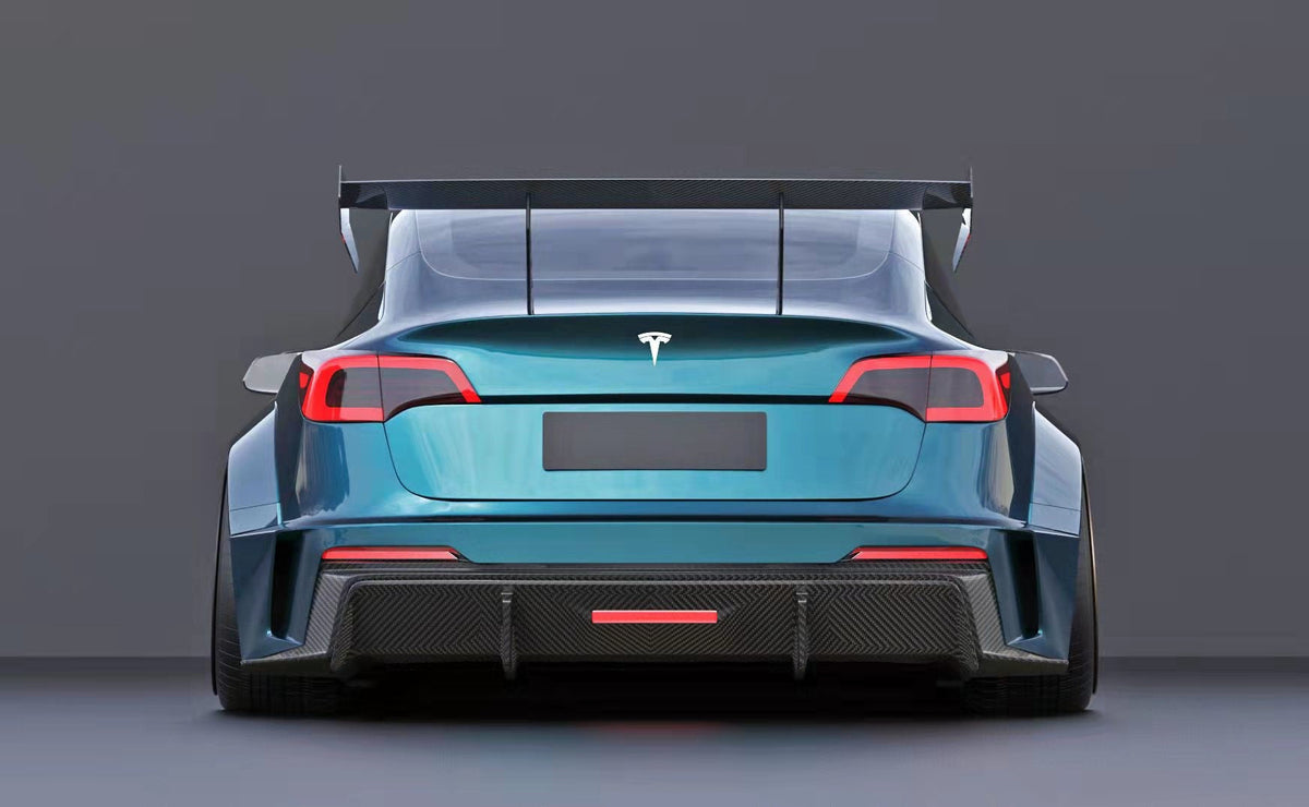 Robot "HACKER"  Widebody Wheel Arches & Side Skirts For Tesla Model 3