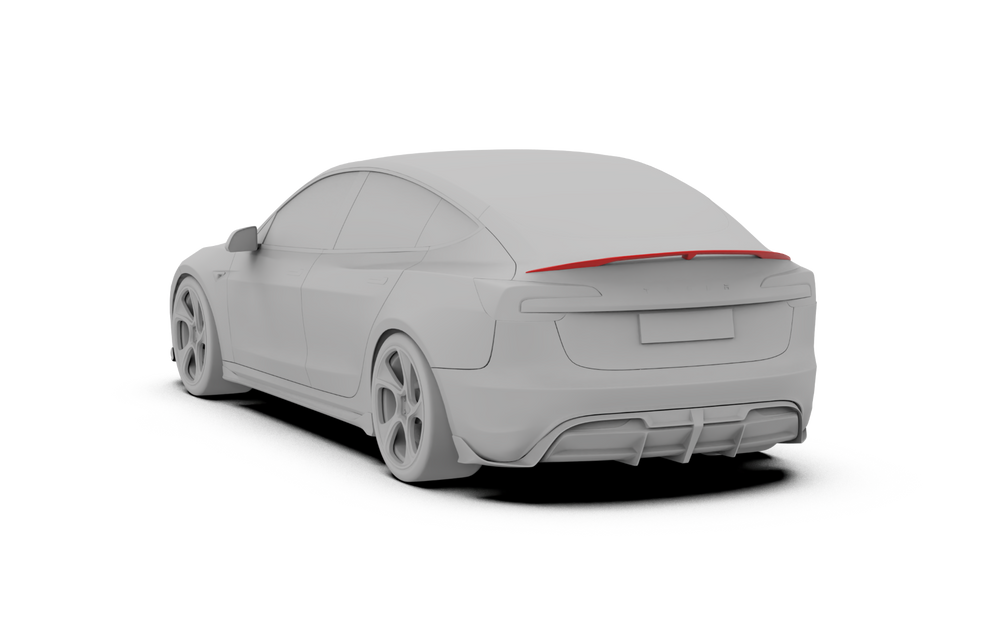 Robot " Hidrogai " Ducktail Rear Spoiler for Tesla Model 3 2024-ON