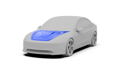 Robot " Hidrogai "Hood Bonnet for Tesla Model 3 2024-ON