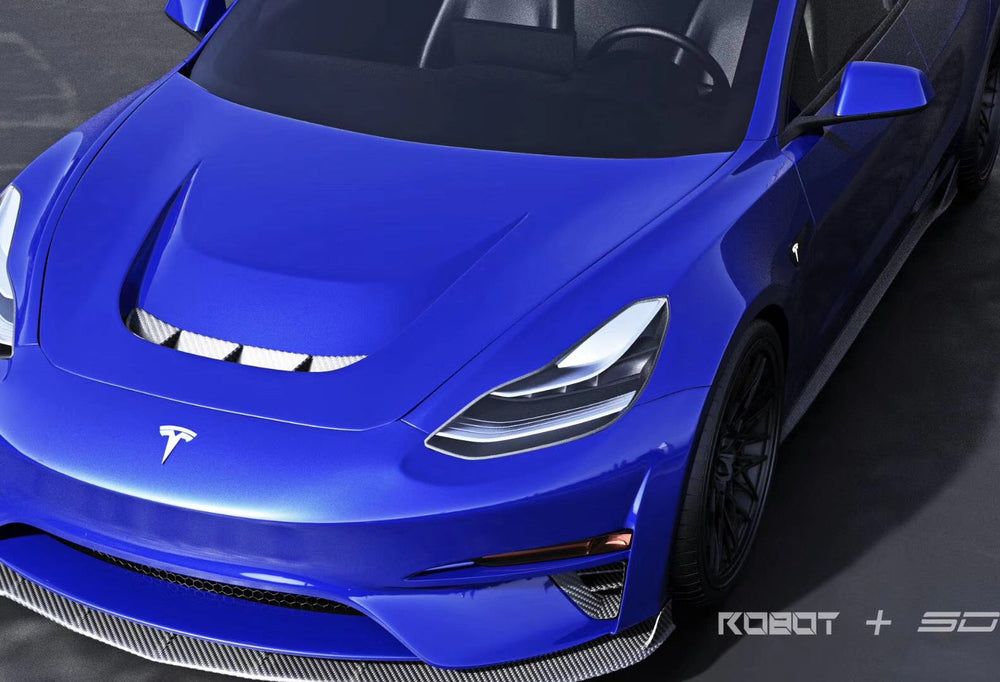 Robot "Crypton"  Hood Bonnet For Tesla Model 3