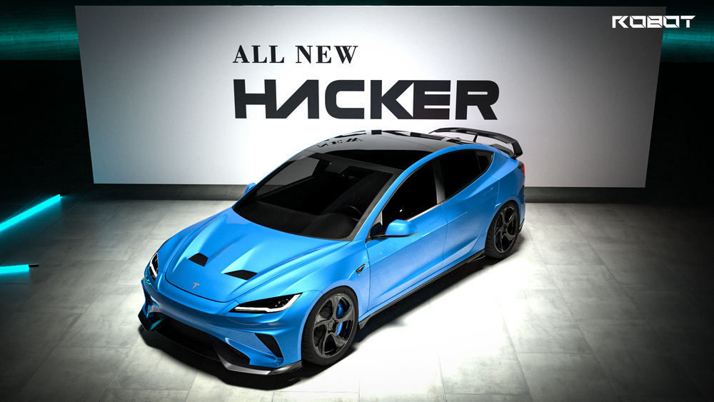 Robot Hacker Narrow Body Front Bumper & Lip for Tesla Model 3 Highland