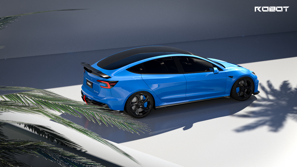 Robot Hacker Rear Wing for Tesla Model 3 Highland 2024-ON