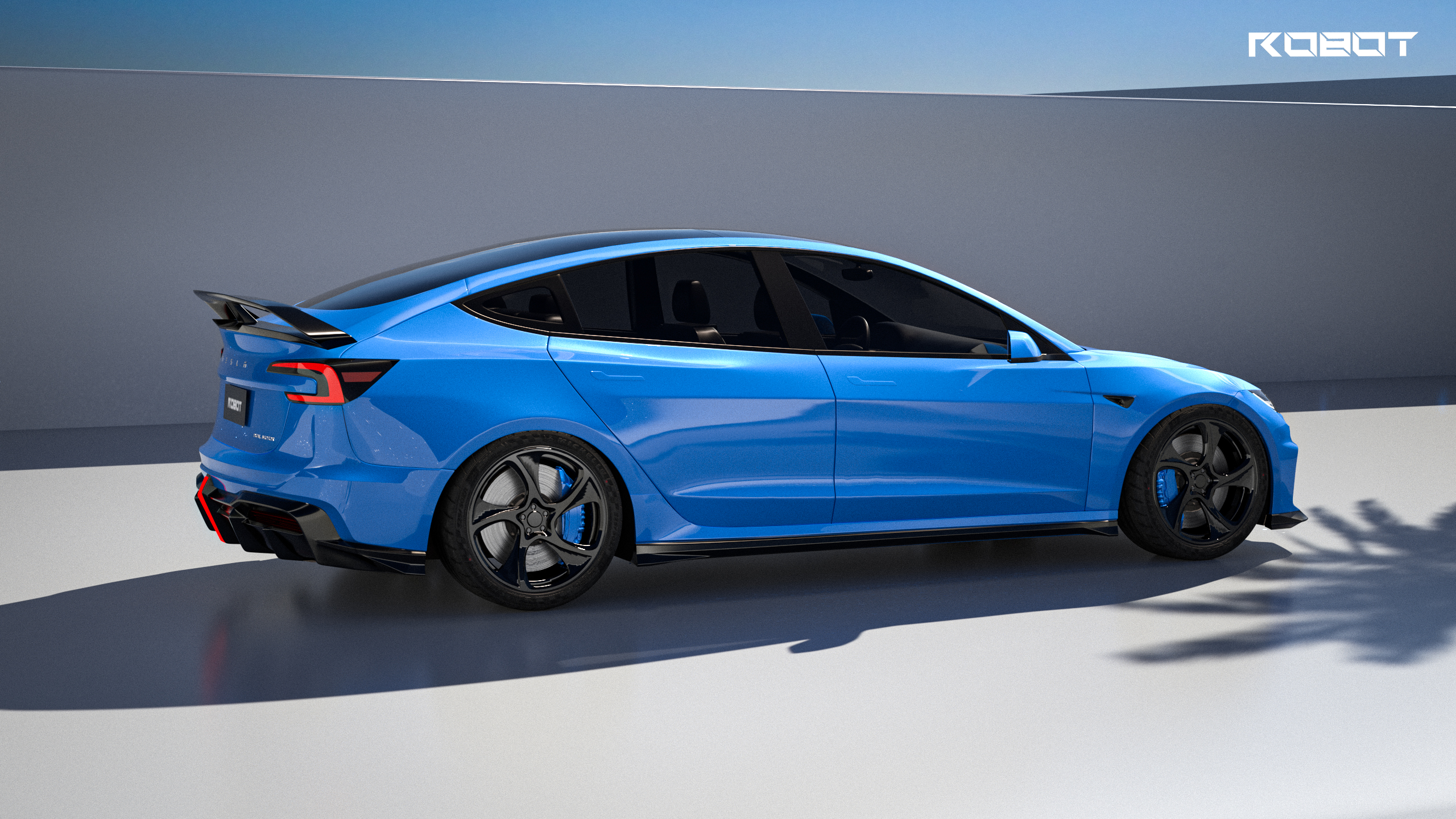 Robot Hacker Rear Wing for Tesla Model 3 Highland 2024-ON