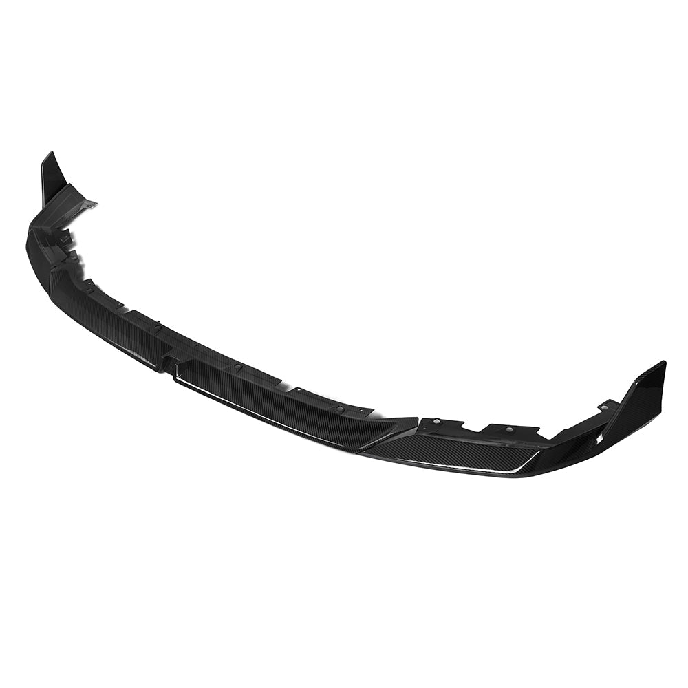 SOOQOO BMW M5 G90 carbon fibre front splitter - installation fitment view