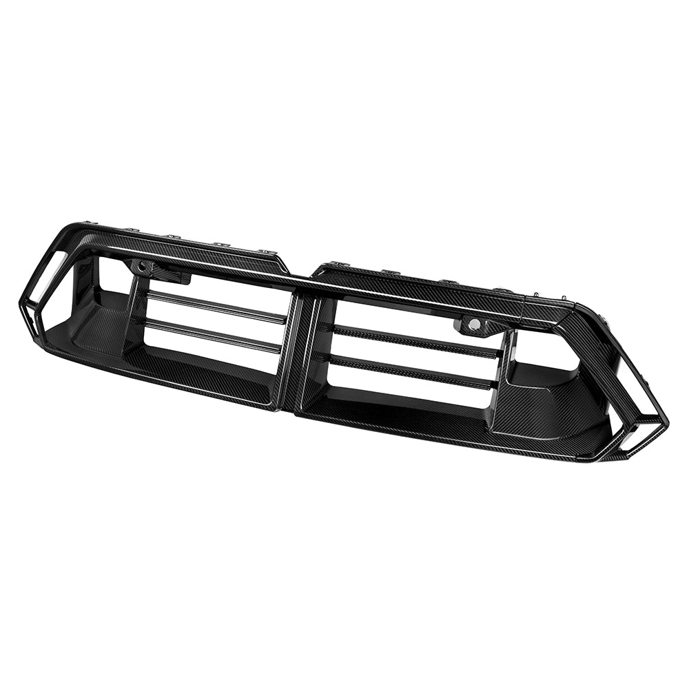SOOQOO BMW M5 G90 carbon fibre front bumper trim - side profile view