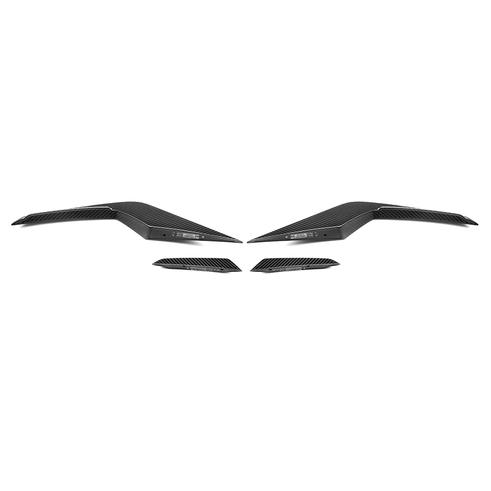 SOOQOO BMW M5 G90 carbon fibre canard - front three-quarter view