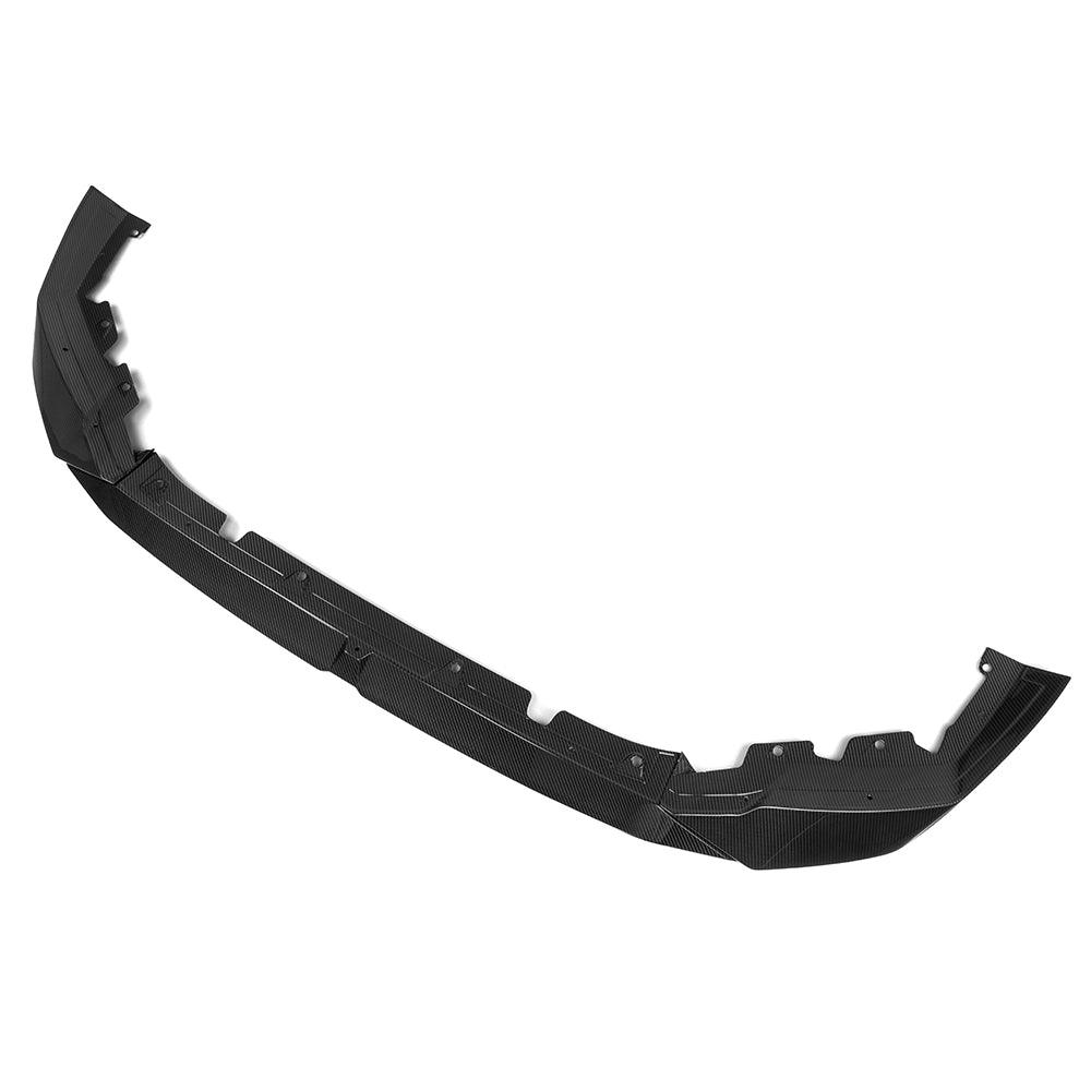 SOOQOO BMW M5 G90 carbon fibre front splitter - installation fitment view