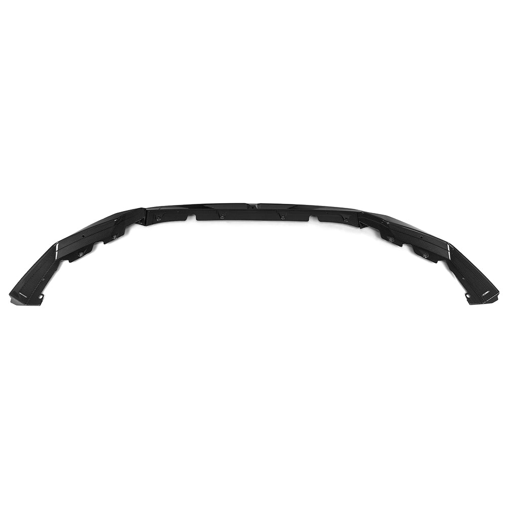 SOOQOO BMW M5 G90 carbon fibre front splitter - front three-quarter view