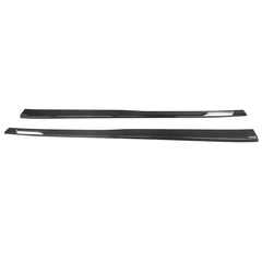 SOOQOO BMW M5 G90 carbon fibre side skirt - front three-quarter view