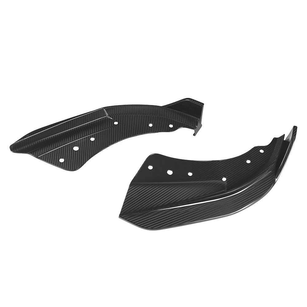 SOOQOO BMW 4 Series G22 carbon fibre front splitter - detail shot of mounting points