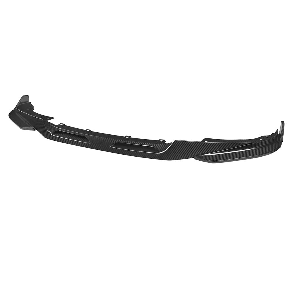 SOOQOO BMW 4 Series G22 carbon fibre front splitter - installation fitment view