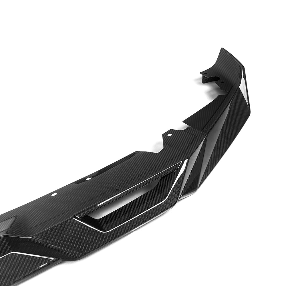 SOOQOO BMW X5M F95 carbon fibre front splitter - installation fitment view