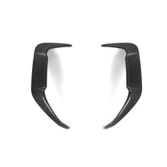 SOOQOO BMW X5M F95 carbon fibre rear vent trim - front three-quarter view
