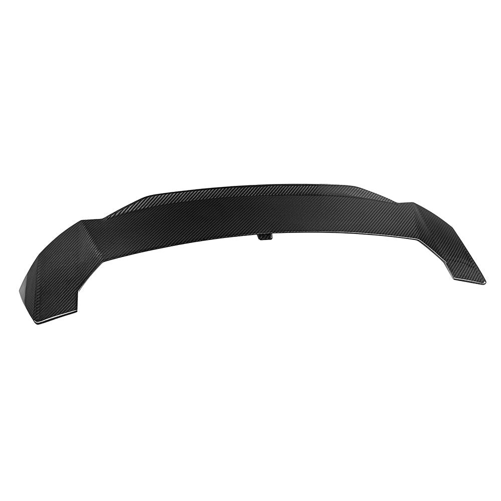 SOOQOO BMW M3 G81 carbon fibre spoiler - front three-quarter view
