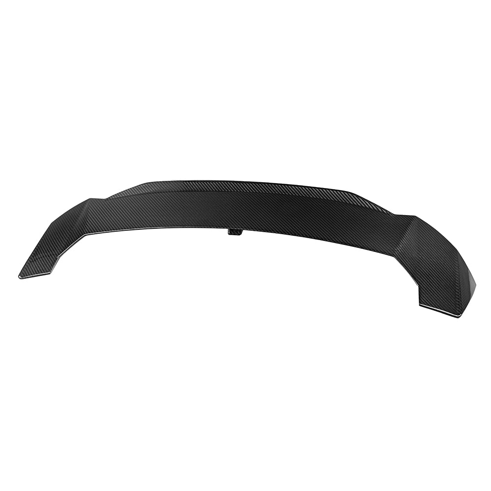 SOOQOO BMW M3 G81 carbon fibre spoiler - side profile view