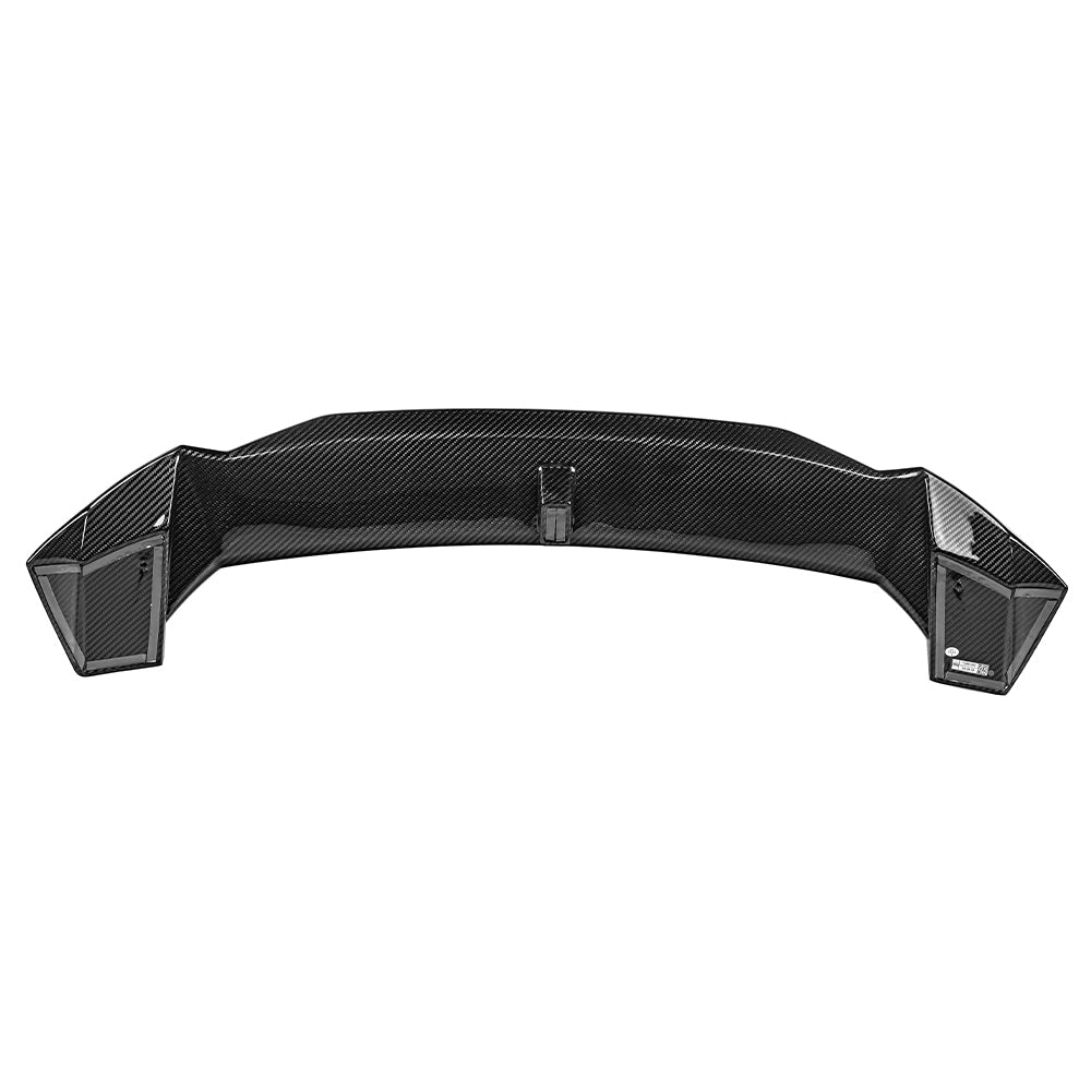 SOOQOO BMW M3 G81 carbon fibre spoiler - front three-quarter view
