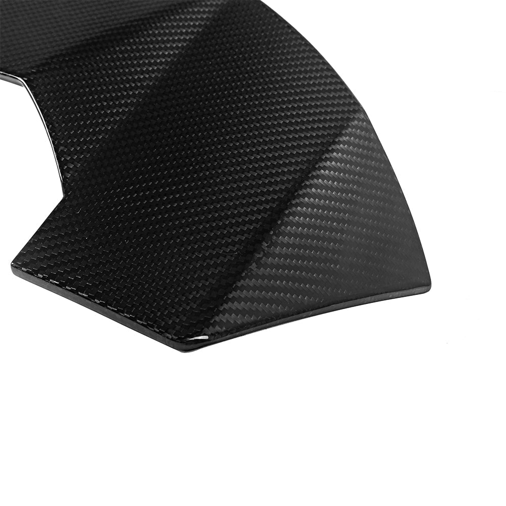 SOOQOO BMW M3 G81 carbon fibre spoiler - detail shot of mounting points