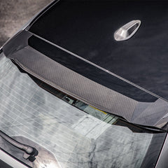 SOOQOO BMW M3 G81 carbon fibre spoiler - rear three-quarter view