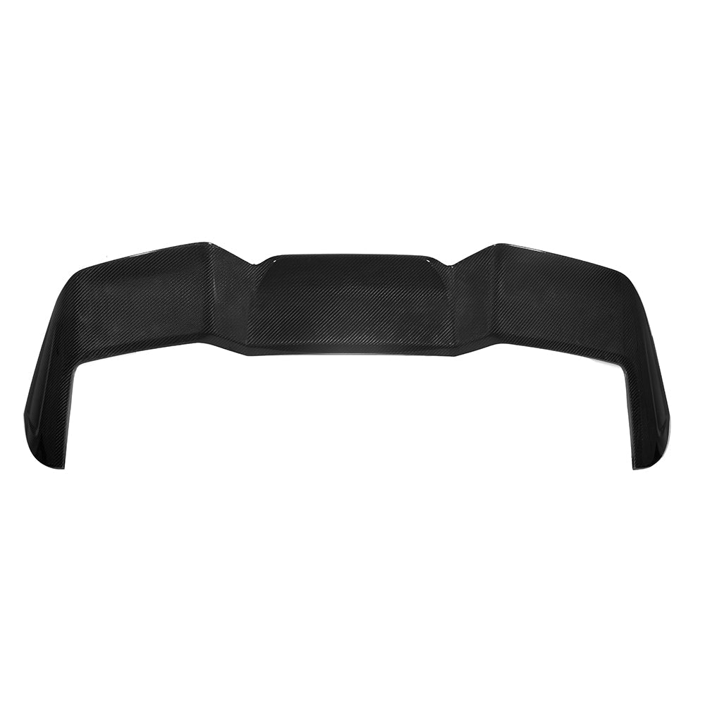 SOOQOO BMW X5M F95 carbon fibre spoiler - front three-quarter view