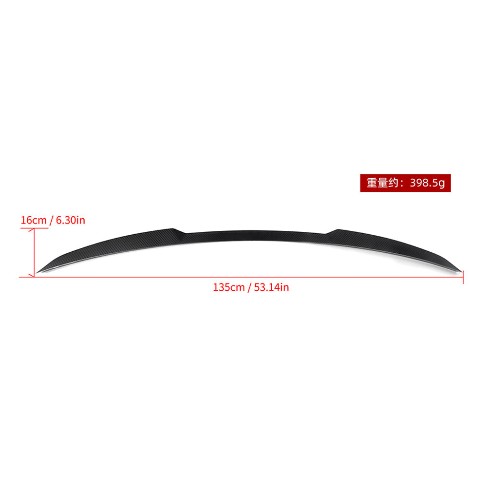 SOOQOO BMW X5M F95 carbon fibre spoiler - detail shot of mounting points