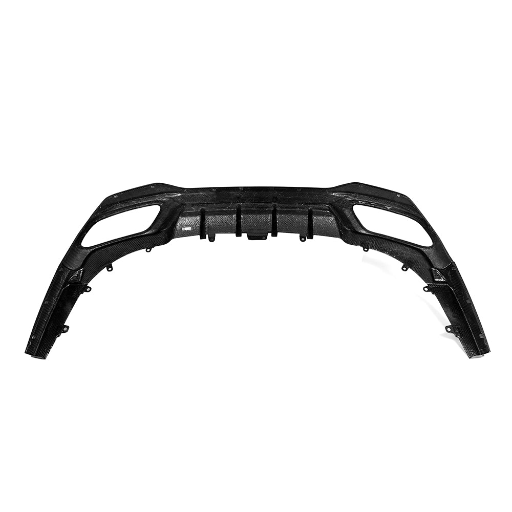 SOOQOO BMW 8 Series G14 carbon fibre rear diffuser - detail shot of mounting points
