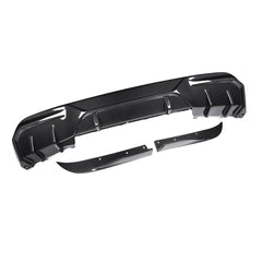 SOOQOO BMW  G26 carbon fibre rear diffuser - side profile view