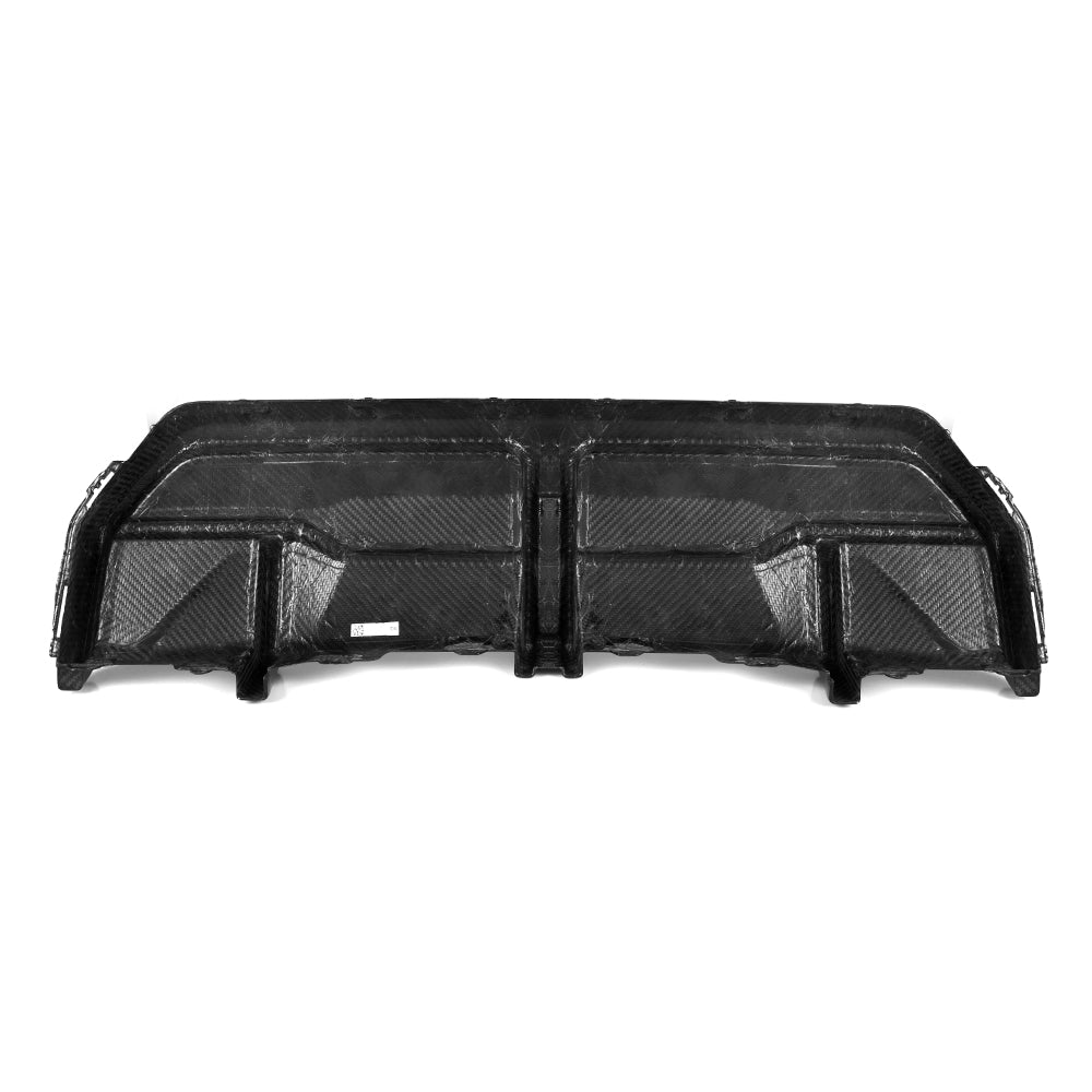 SOOQOO BMW 2 Series G42 carbon fibre rear diffuser - side profile view