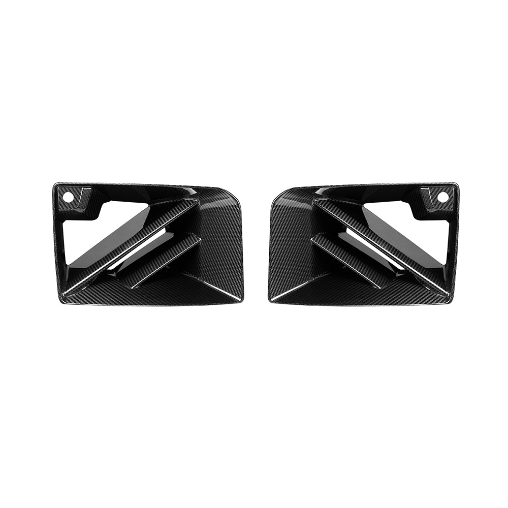 SOOQOO BMW M2 G87 carbon fibre front duct - front three-quarter view