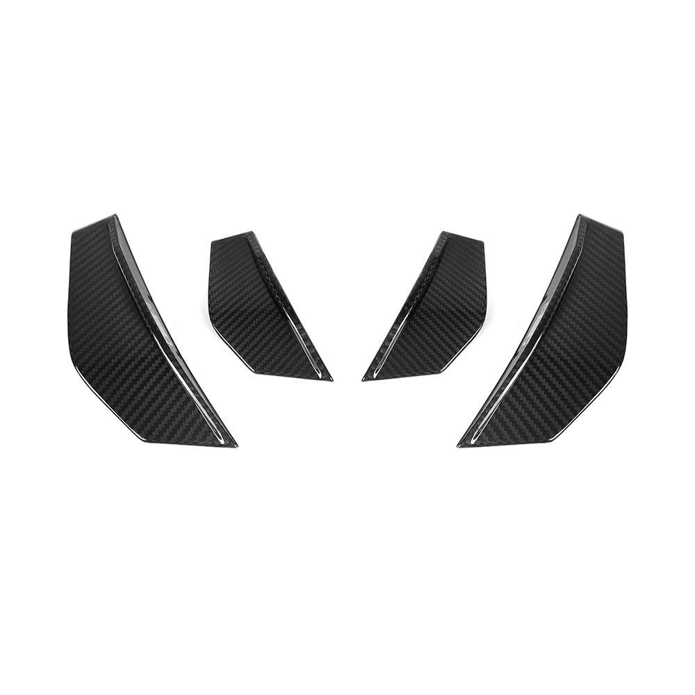 SOOQOO BMW M2 F87 carbon fibre canard - front three-quarter view