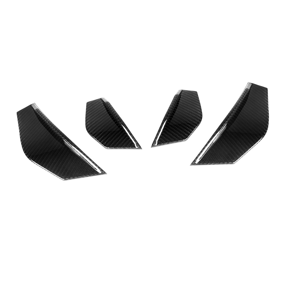 SOOQOO BMW M2 F87 carbon fibre canard - detail shot of mounting points