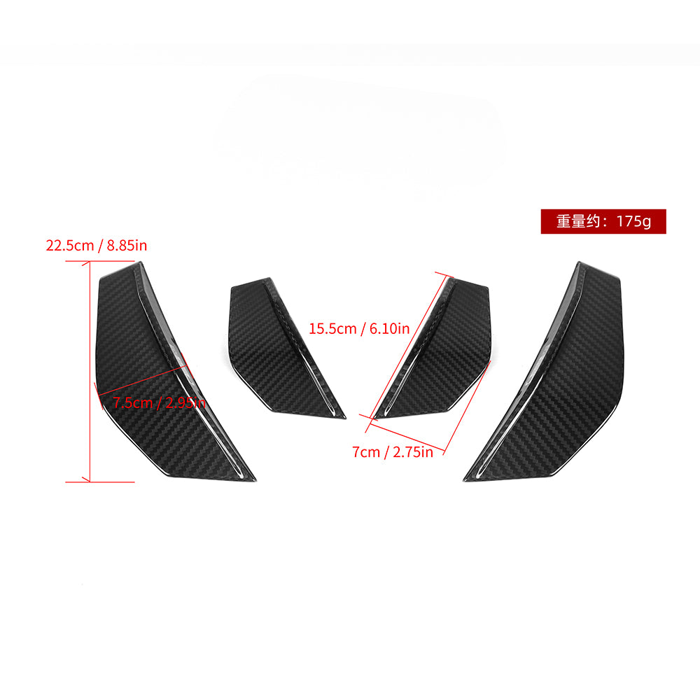 SOOQOO BMW M2 F87 carbon fibre canard - full vehicle shot with part installed
