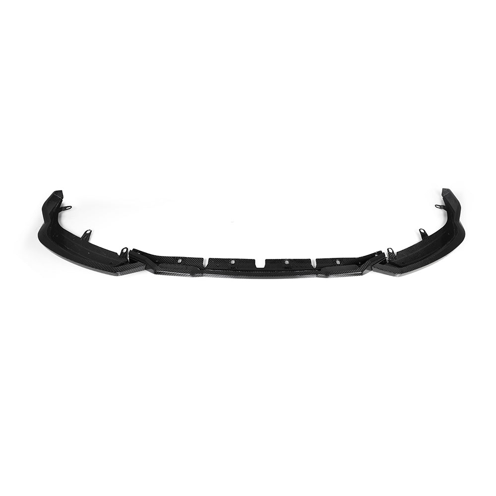 SOOQOO BMW M2 G87 carbon fibre front splitter - installation fitment view
