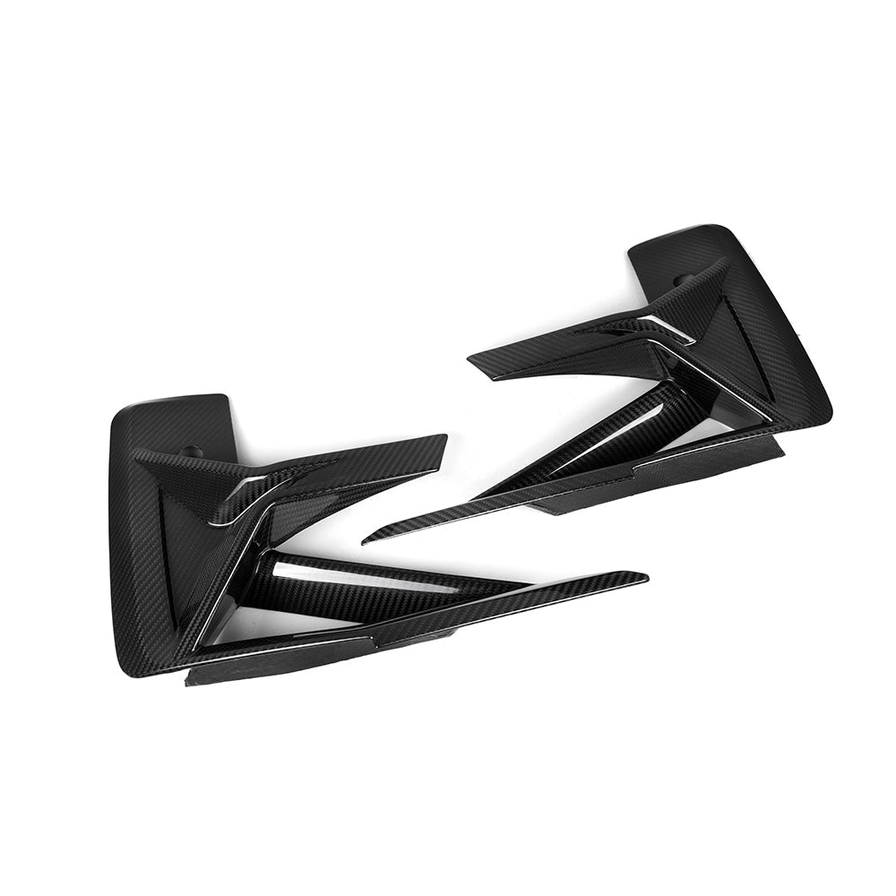 SOOQOO BMW X3M F97 carbon fibre front side vent - installation fitment view