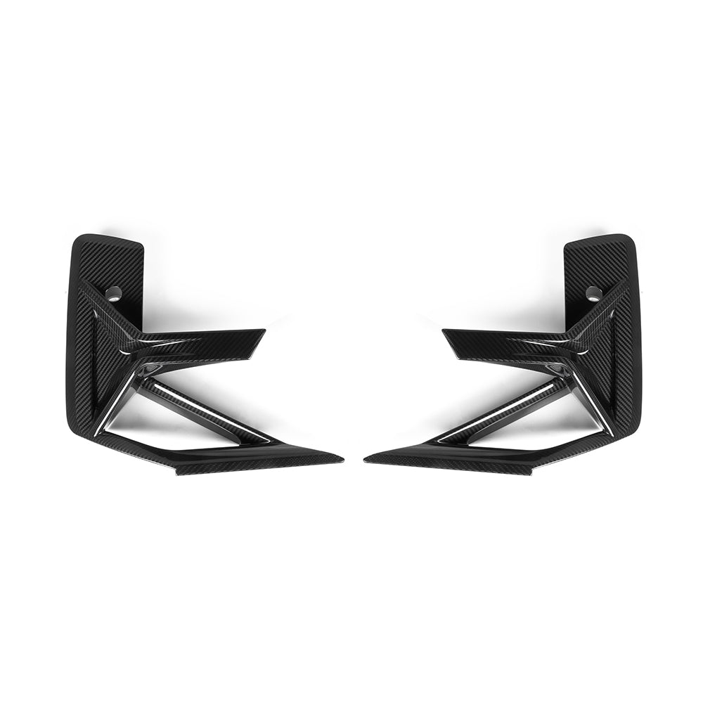SOOQOO BMW X3M F97 carbon fibre front side vent - detail shot of mounting points