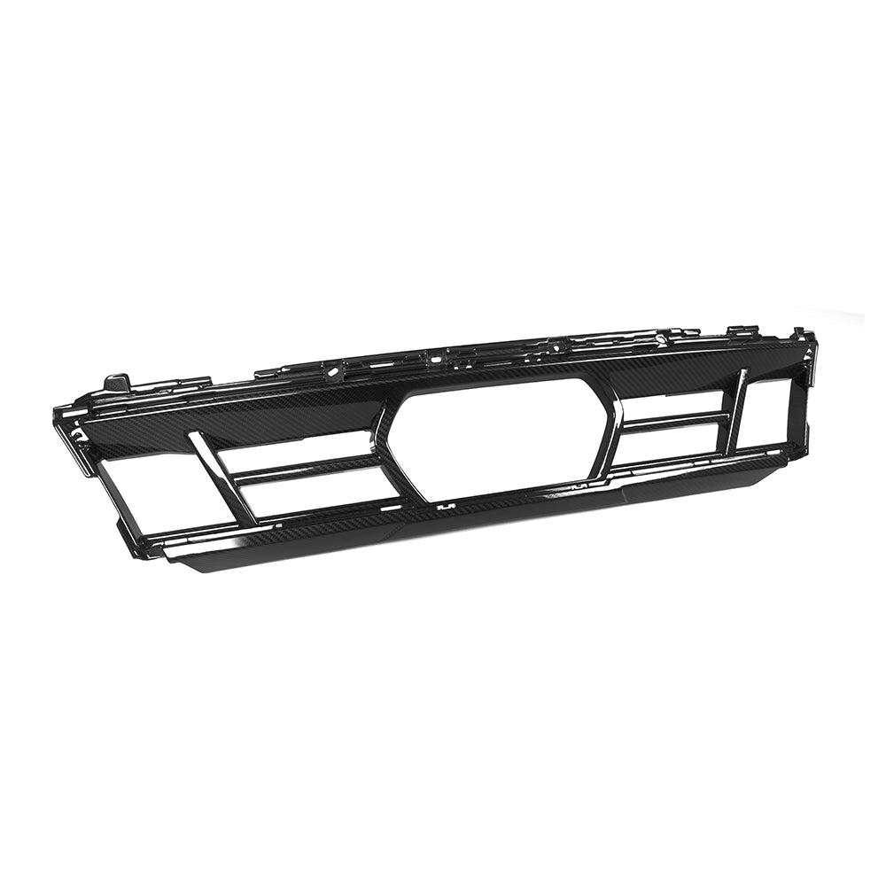 SOOQOO BMW X5 G05 carbon fibre front bumper trim - installation fitment view
