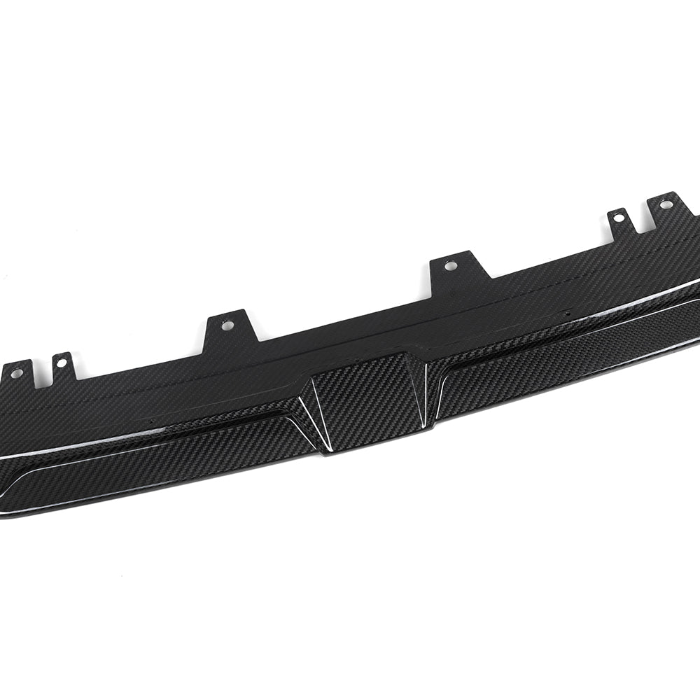 SOOQOO BMW X3M F97 carbon fibre front splitter - detail shot of mounting points