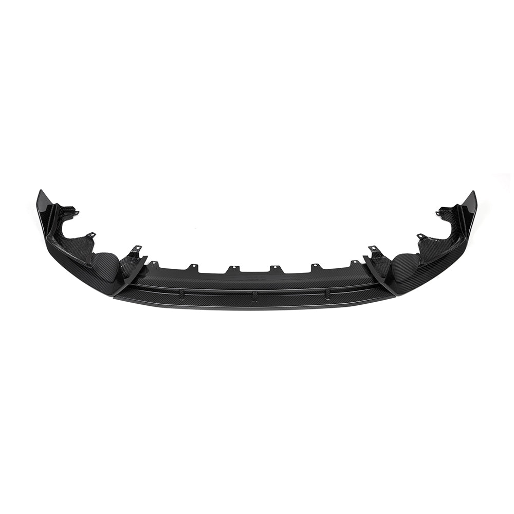 SOOQOO BMW X3 G01 carbon fibre front splitter - detail shot of mounting points