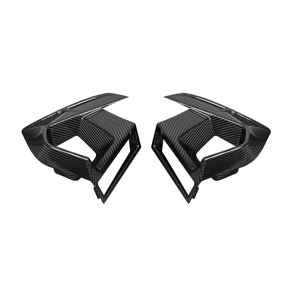 SOOQOO BMW X3M F97 carbon fibre front duct - side profile view