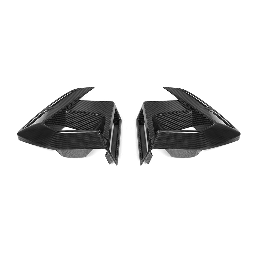 SOOQOO BMW X3M F97 carbon fibre front duct - installation fitment view
