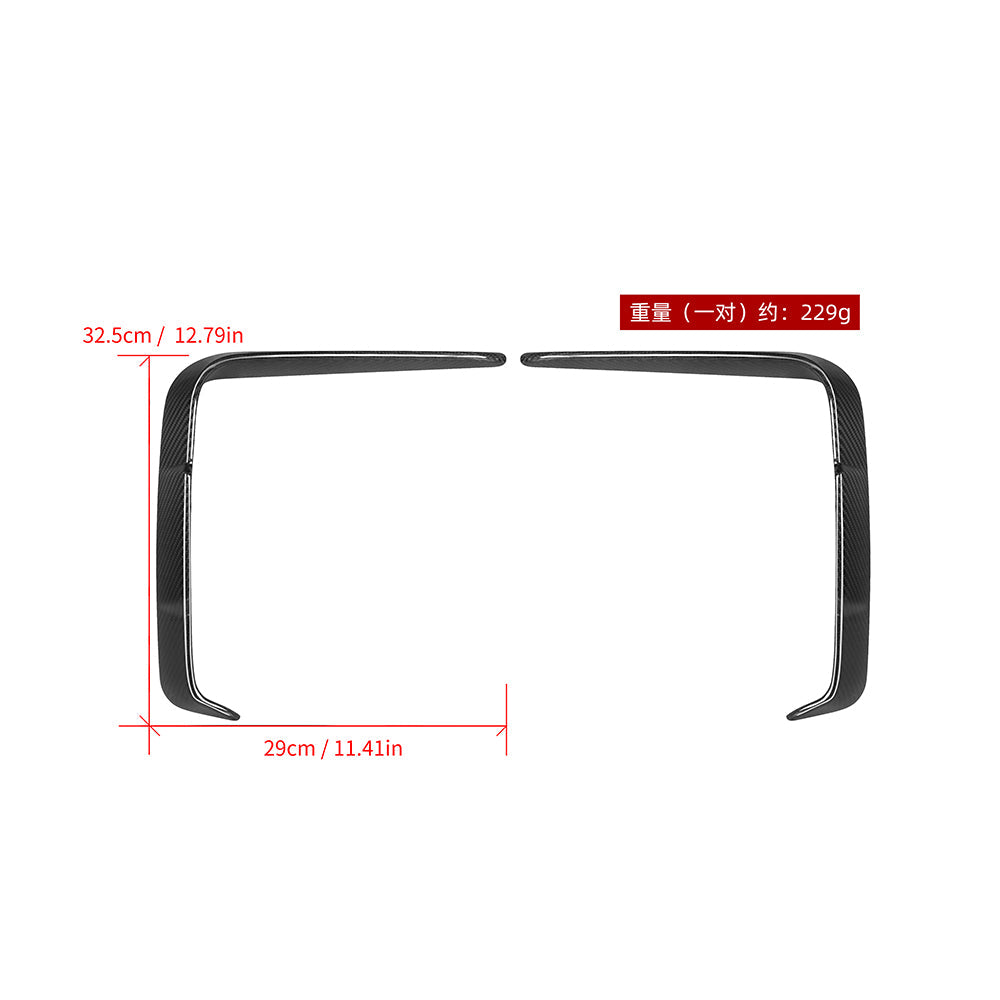 SOOQOO BMW 4 Series G22 carbon fibre carbon trim - full vehicle shot with part installed