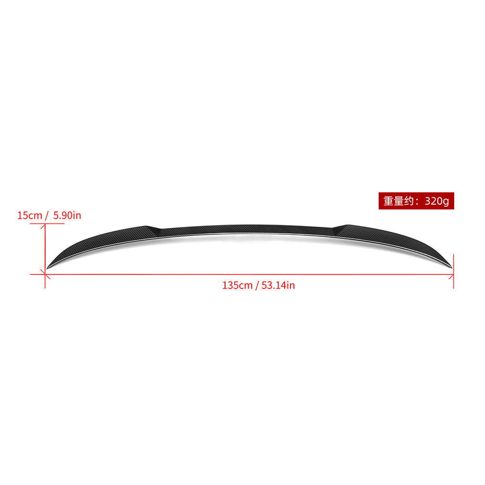 SOOQOO BMW X3 G01 carbon fibre spoiler - full vehicle shot with part installed