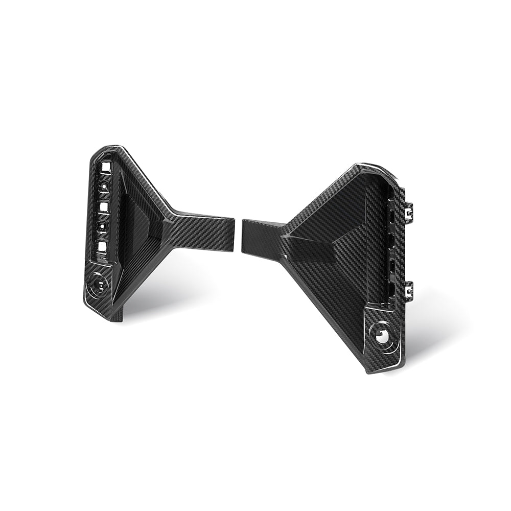 SOOQOO BMW M2 G87 carbon fibre rear diffuser - front three-quarter view