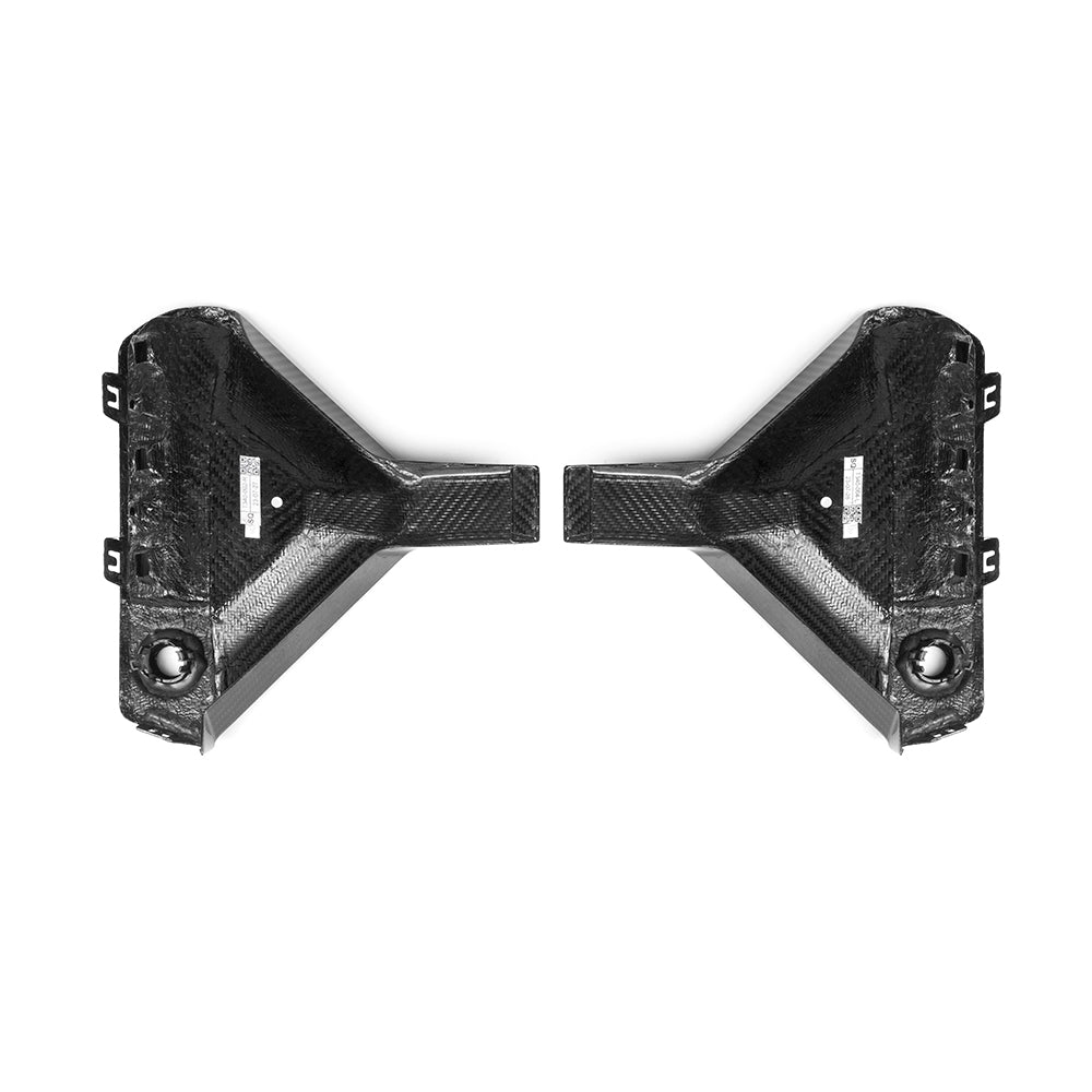 SOOQOO BMW M2 G87 carbon fibre rear diffuser - detail shot of mounting points