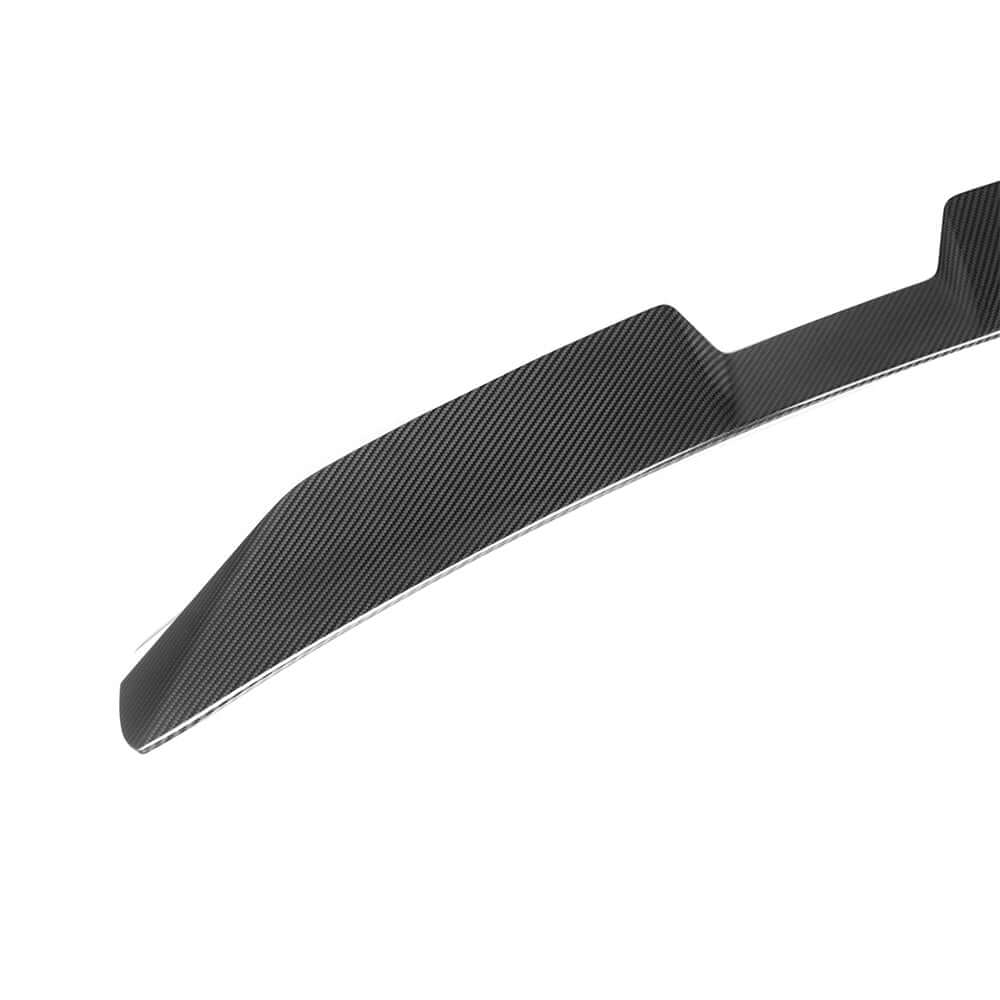SOOQOO BMW M4 G82 carbon fibre spoiler - side profile view