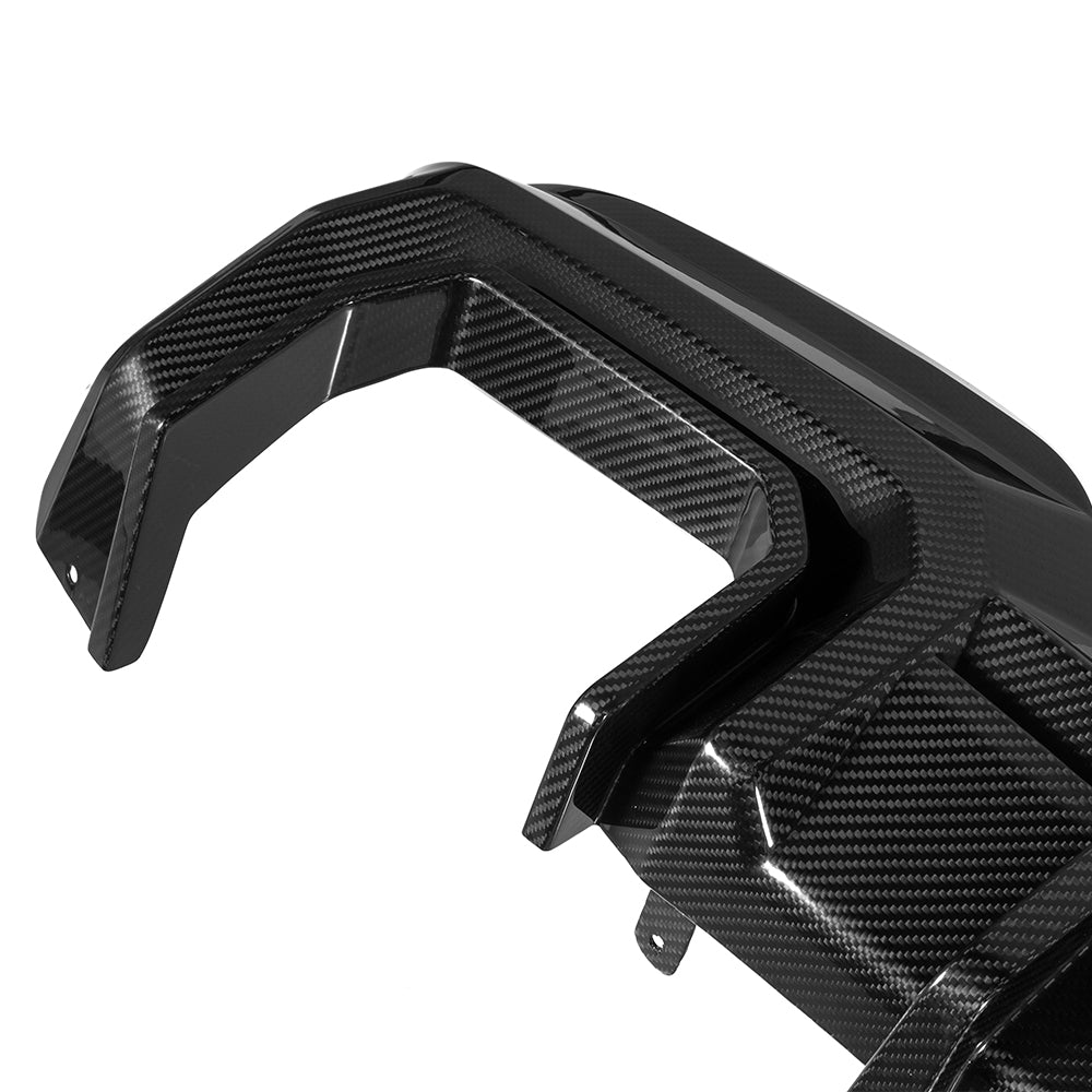 SOOQOO BMW X3 G01 carbon fibre rear diffuser - installation fitment view