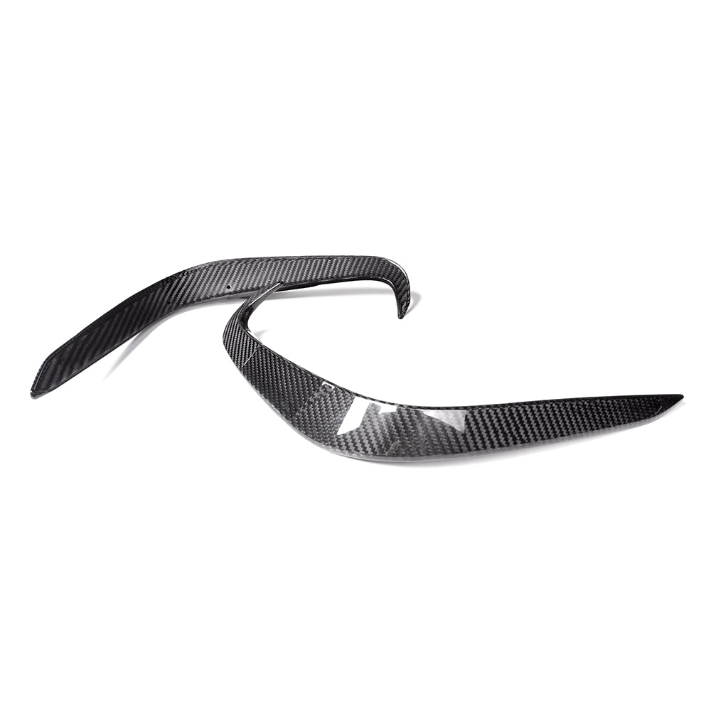 SOOQOO BMW 8 Series G14 carbon fibre rear vent trim - side profile view