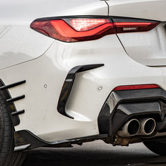 SOOQOO BMW 4 Series G22 carbon fibre carbon trim - rear three-quarter view
